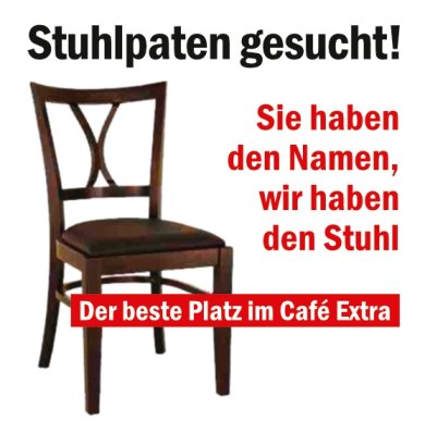 Anzeige Stuhlpaten gesucht.